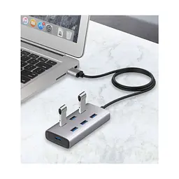 Концентратор Maiwo USB 3.0 Type-A / Type-C to 7х USB3.0 (KH700) - мініатюра 7