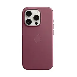Чехол для Apple iPhone 15 Pro, FineWoven Case with MagSafe, бордовый, защитная накладка из материала FineWoven, противоударный, для iPhone, защита всего корпуса, поддержка беспроводной зарядки и MagSafe, (ARM71984)