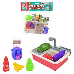 Ігровий набір кухонного миття з овочами та кулером Play house (345-9C)