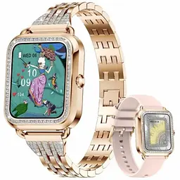 Смарт-годинник Uwatch DTX Pro MAX Gold 2 ремешка