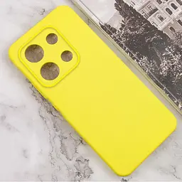 Чохол TPU GETMAN Liquid Silk Full Camera для Xiaomi Redmi Note 13 Pro 4G / Poco M6 Pro 4G / Note 14S Жовтий / Flash - мініатюра 2