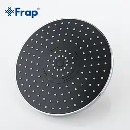 Душова система Frap F2442, поворотний вилив - перемикач на лійку, 3 режими, чорний/хром, Чорний матовий - мініатюра 4