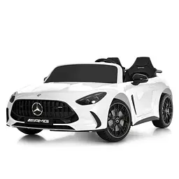 Дитячий електричний автомобіль Bambi Mercedes-Benz 24V двомісний до 50 кг Білий (DE-169-E-986)