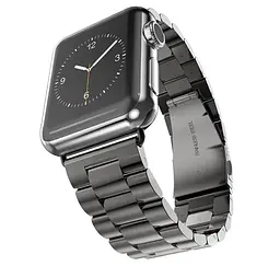 Металевий ремінець Primo Steel годинника Apple Watch 38 мм, 40 мм, 41 мм Black - мініатюра 3