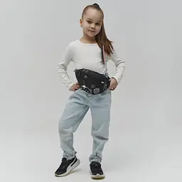 Сумка на пояс Yes SP-36 Black Cat чорна (550553) - мініатюра 7
