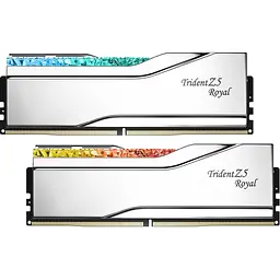 Модуль пам'яті DDR5 G.Skill Trident Z5 Royal 2x16GB 6000MHz Silver [F5-6000J2836G16GX2-TR5S] [148658]