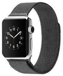 Ремінець BeWatch для Apple Watch міланська петля 38 мм/40 мм Чорний (1050201) - мініатюра 2