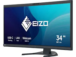Монітор Eizo FlexScan Black (EV3450XC-BK) - мініатюра 2