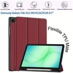 Чохол до планшета BeCover Flexible TPU Mate Samsung Galaxy Tab A11 SM-X133/X135 8.7" Red Wine (715589) - мініатюра 6