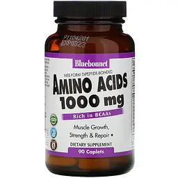 Комплекс Амінокислот Bluebonnet Nutrition Amino Acid 1000 мг 90 капсул