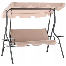 Садова гойдалка Garden Line Vip beige 170 x 110 x 153 см - мініатюра 3