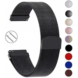 Ремінець BeCover Milanese Style для LG Watch Sport W280A (20 mm) Gray (707697) - мініатюра 5