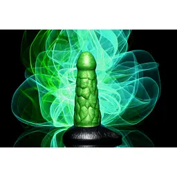 Фантазійний фалоімітатор рептилії Creature Cocks Radioactive Reptile Silicone Dildo, 19.1х6.1 см - мініатюра 5