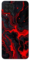 TPU чохол Demsky Black red marble для Samsung Galaxy A22 4G