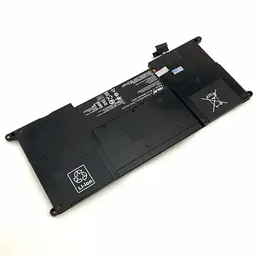 Акумулятор для ноутбука Asus UX21A C23-UX21, 4800 mAh (35Wh), 6cell, 7.4V, Li-Pol, чорний - мініатюра 4
