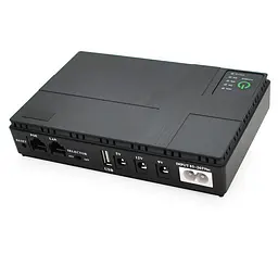 UPS ДБЖ для роутера PON/POE, 5/9/12V Voltronic UPS18-DC 18Вт 10400mAh