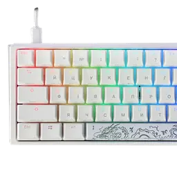 Клавіатура Ducky One 3 Mini Cherry MX Red UA RGB White (DKON2161ST-RUAPXPWWWSC1)