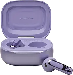 Навушники бездротові JBL Live Flex 3 (JBLLIVEFLEX3PUR) кейс з дисплеєм фіолетові - мініатюра 3