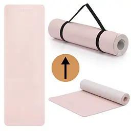 Килимок спортивний Actiget TPE 183 x 61 x 0.6 см для йоги та фітнесу ACT0023 Pink/Grey - мініатюра 9