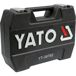 Набір головок торцевих Yato квадрат 1/4", 1/2" з інструментами насадки викруткові 72 шт. (YT-38782) - мініатюра 3