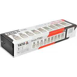Набір головок торцевих Yato TORX Е10-Е24, квадрат 1/2", 9 шт. (YT-0521) - мініатюра 4