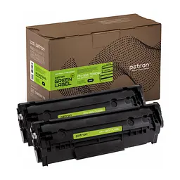 Картридж Patron HP LJ Q2612A/CANON 703 GREEN Label (DUAL PACK) (PN-12A/703DGL)