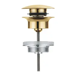 Донний клапан Grohe Click-Clack 65807GN0, Золотий - мініатюра 2