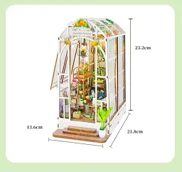 Садовий будиночок Book Nook Garden House DIY Інтер'єрний конструктор M02313 - мініатюра 2