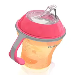 Чашка-непроливайка BabyOno Natural Nursing з м'яким носиком, 180 мл, помаранчевий (1456) - мініатюра 3