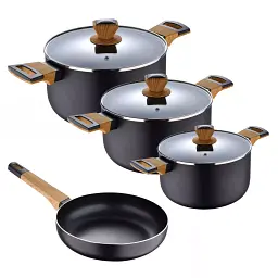 Набір посуду Bergner Earth black 7 предметів (BG-34630-BK)