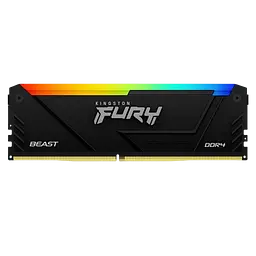 Оперативна пам'ять Kingston Fury 8GB DDR4 3600MHz Beast RGB Black (KF436C17BB2A/8)