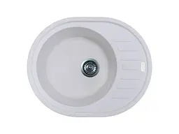 Кухонна мийка Adamant OVUM біла 615x495x200 мм, з крилом 61,5 см