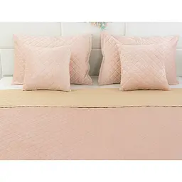 Покривало велюр Apricot Руно ромб 180 х 220 см (340.55 Apricot ромб) - мініатюра 4
