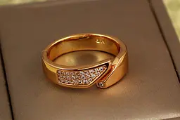 Кільце Xuping Jewelry сіам р 18+ золотисте
