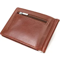 Зручний затискач для грошей із натуральної гладкої шкіри ST Leather 19427 коричневий - мініатюра 6