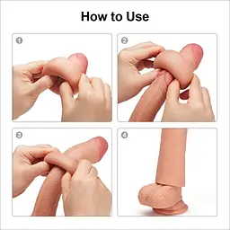 Насадка на пеніс Add 1 Silicone Extender, 16.5 см (тілесний) - мініатюра 11