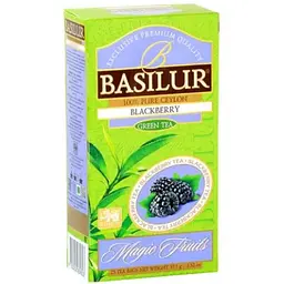 Чай зелений Basilur Магічні фрукти Ожина 100г картон