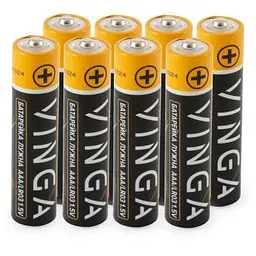 Батарейка AAA LR03 Alkaline 8pcs Blister Vinga (VJABAAA8) - мініатюра 2