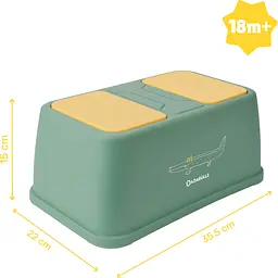 Підставка для ніг Badabulle антиковзаюча зелена (B028001) - мініатюра 4