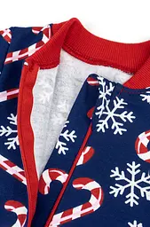 Чоловічок дитячий на блискавці з відкритими ніжками Candy cane - мініатюра 3