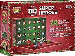 Ігровий набір Funko Pop! Advent Calendar DC Super Heroes Різдвяний Адвент календар Марвел Супер герої коміксів Funko 73077 - мініатюра 4