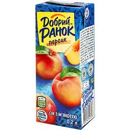 Сік Добрий Ранок персиковий 0.2 л - мініатюра 2