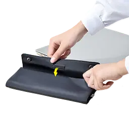 Сумка для ґаджетів Baseus Folding Series 16 Laptop Sleeve (LBZD-B0G) - мініатюра 5