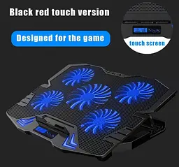 Охолоджувальна підставка для ноутбука 15.6 дюймів Ice Coorel K-5 Led Blue 5xfans - мініатюра 3