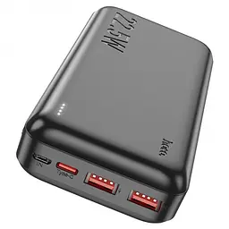 Повербанк із швидкою зарядкою чорний Power bank HOCO J101A Astute 22.5W 20000mAh PD22,5W+QC3.0