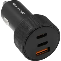 Зарядний пристрій Grand-X CH-39B 50W 1xUSB + 2xUSB-C PD + QC3.0 AFC FCP SCP VOOC Black (CH-39B)