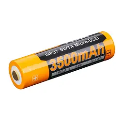 Акумулятор 18650 Fenix 3500 mAh Li-ion заряджання micro usb (ARB-L18-3500U)