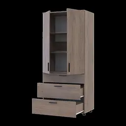Шафа для одягу Doros Торн Кремона Канноло 2 ДСП/3Ш (полиці) 90х51.6х200 (44900430) - мініатюра 3