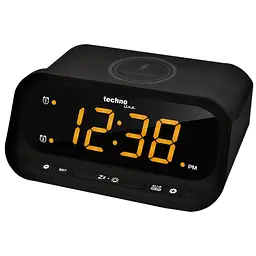 Годинник настільний Technoline WT477 Wireless Mobile Charging Black (WT477), Чорний - мініатюра 4