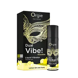 Рідкий вібратор Orgie Dual Vibe Lemon Gin Tonic - мініатюра 1